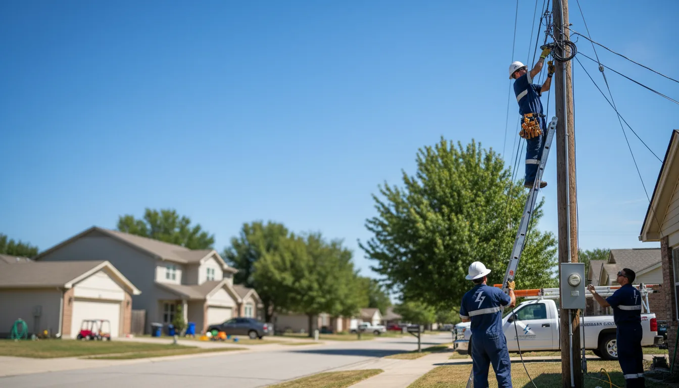 Residential electrician providing installation services in Mercer, ND